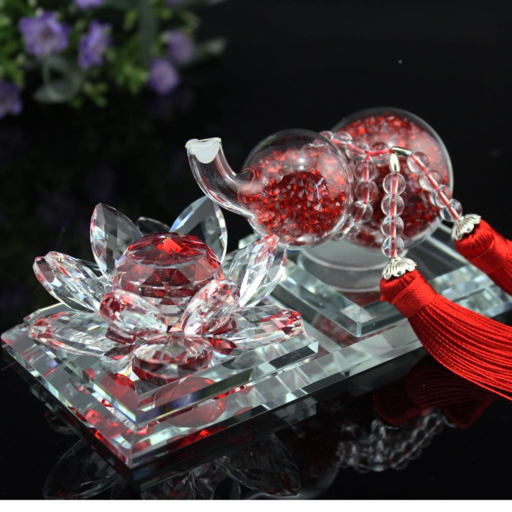 莲花钻石葫芦香水座汽车香水水晶香水座车汽车用品