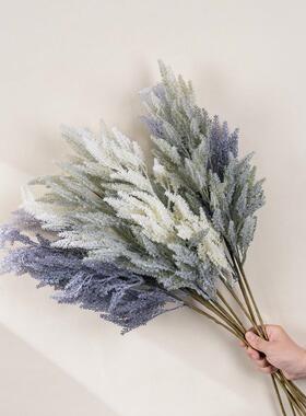 假花悠梨鼠尾草仿真花家居装饰婚庆手捧花INS玫瑰花墙MW09111定制