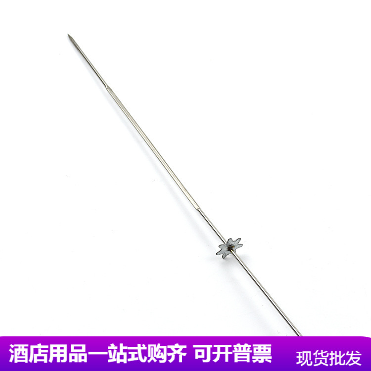 不锈钢齿轮烤签自动翻转烤炉签子 串肉针签 菲菜烧烤棉花签子