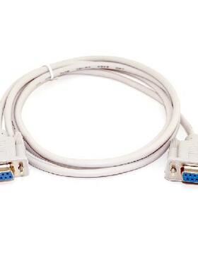 1.5米9孔交叉串口线 DB9母对母 交叉线 孔对孔RS232 COM线定制