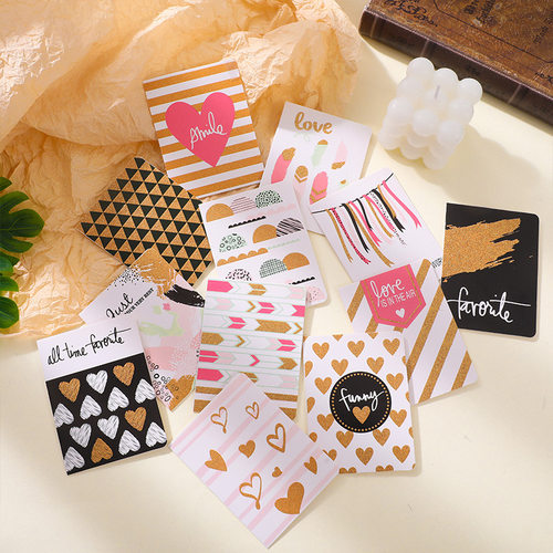 留教带节师中新秋生卡日卡祝福片粉印节金信封片日IN言卡贺S款