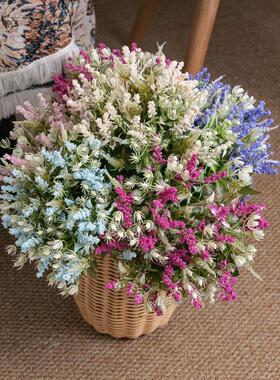 薰衣草花束INS风厂家仿真花家居装饰跨境婚庆假花MW81109定制