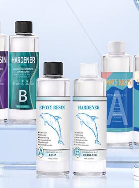 直销 耐黄变高透明滴胶 1:1环氧树脂ab胶DIY干花流麻滴胶定制