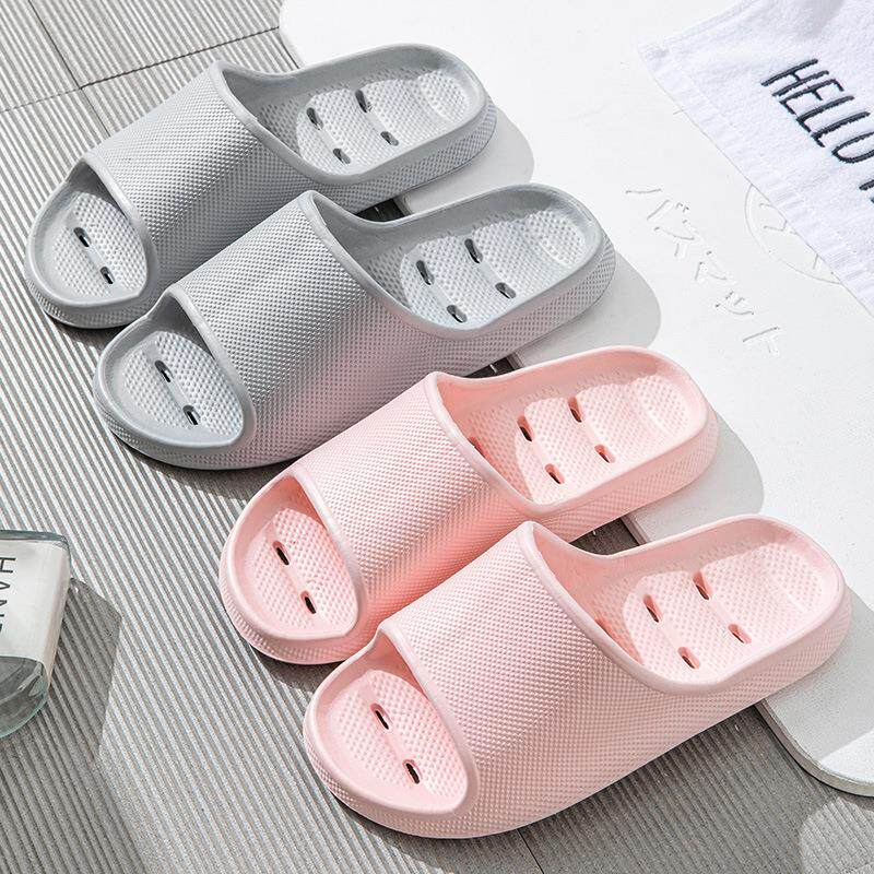 包邮浴室拖鞋女夏季新款eva踩屎感厚底家用防滑酒店漏水凉拖鞋男
