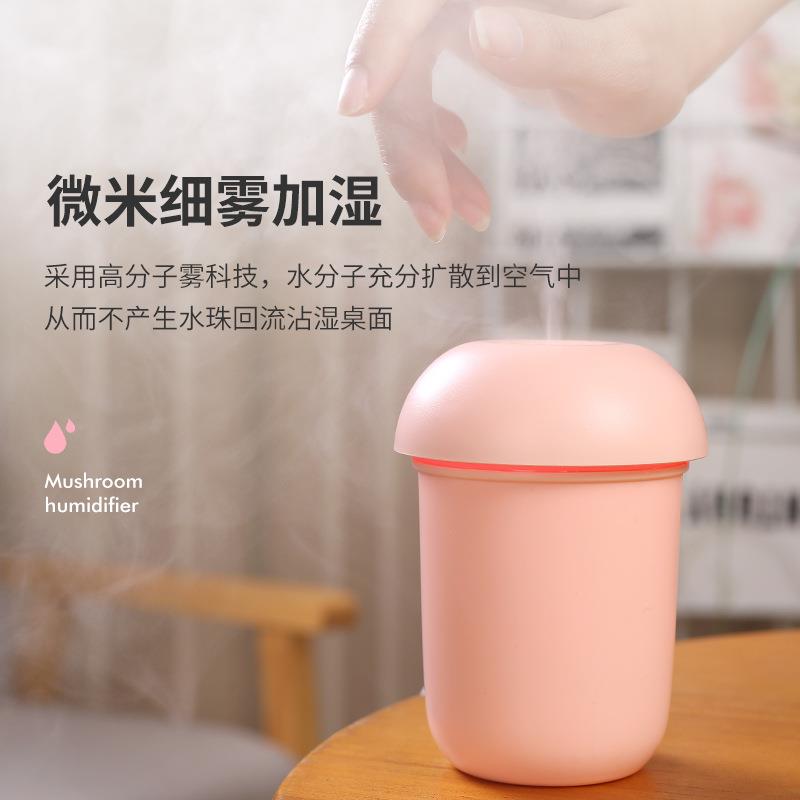 七彩夜灯喷雾加湿器家用