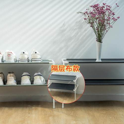 家用组装加厚加固不锈钢鞋架多层组装鞋柜简易防尘收纳架鞋架