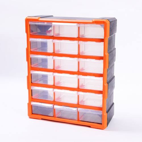直销多格塑料零件盒 立式电工工具盒 电子元件收纳盒收纳盒