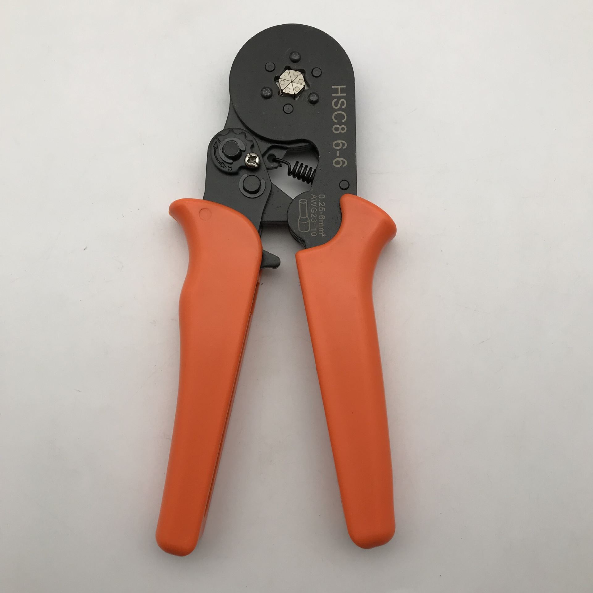 HSC8 6-6A棘轮式压线钳电工冷压管型端子接线钳多功能线压接钳