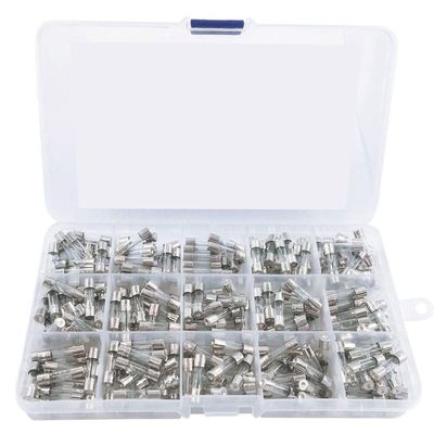 300盒装玻璃保险丝组合5x20mm250V0.1A-20A管保险丝组合套装