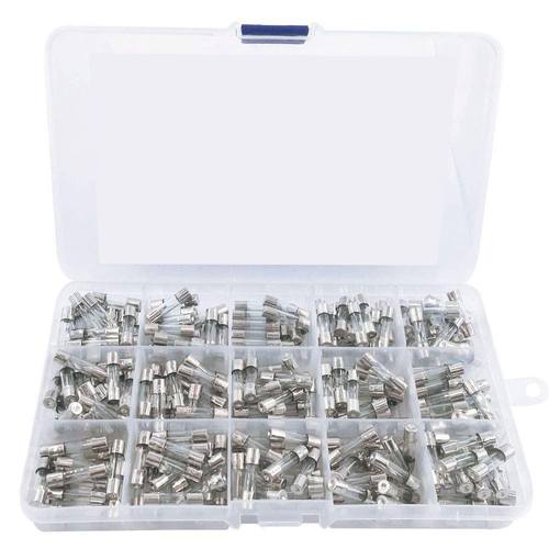 300盒装玻璃保险丝组合5x20mm250V0.1A-20A管保险丝组合套装