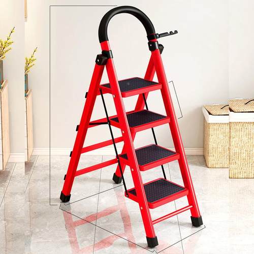 梯子家用人字梯室内可折叠梯子多功能加厚伸缩梯铝合金五步梯定制