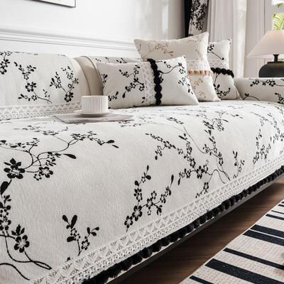 法式奶油风沙发垫四季通用防滑坐垫子2025新款沙发套罩盖布扶手巾