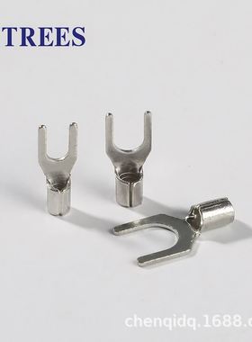 SNB1.2-3Y形冷压接线端子 UT2-4/5/6/8叉形裸端头1000只