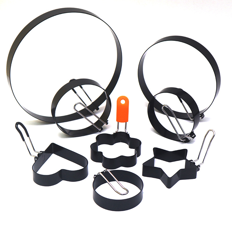 蛋糕模圆形煎蛋模具 不沾煎蛋圈煎蛋器 不锈钢烘焙厨房小工具