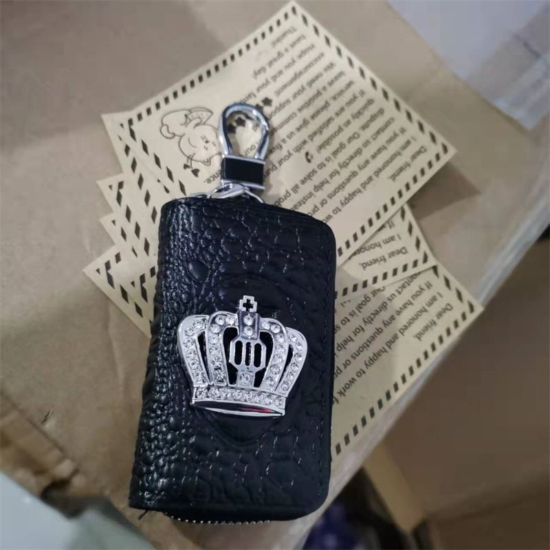 汽车内饰用品皇冠车饰水钻镶钻遥控包钥匙套车载车用钥匙包创意包