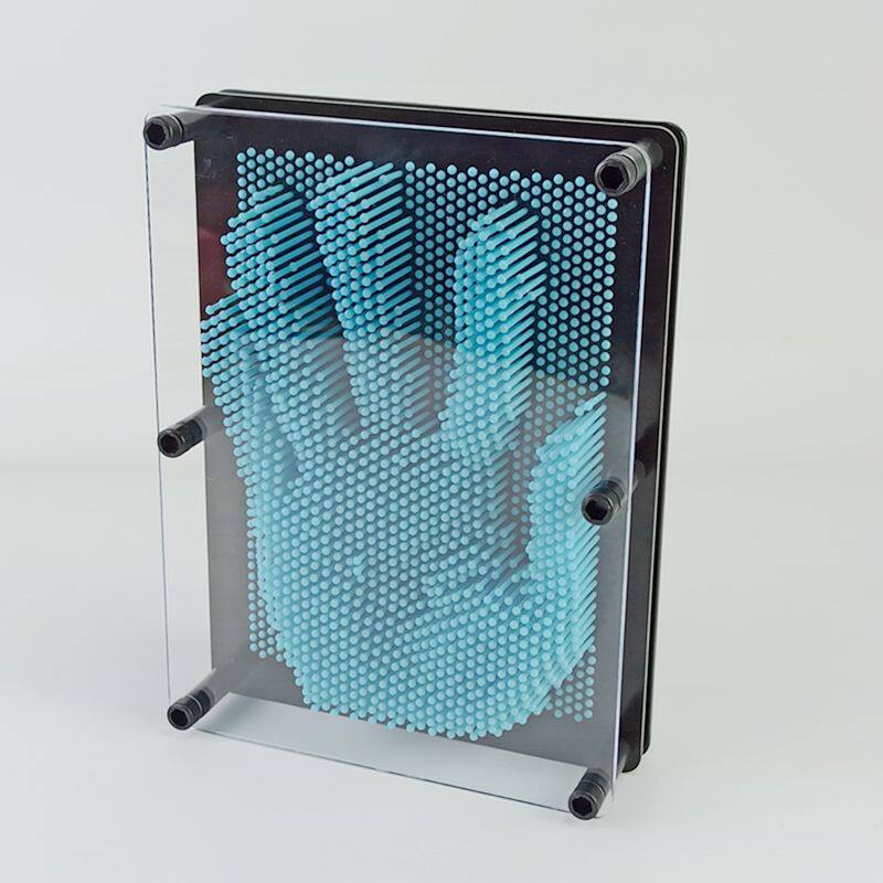 塑料方形手印3D克隆手模百变针画立体针雕画儿童