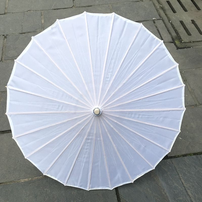 油纸伞舞蹈演出伞白女伞跳舞伞旗袍走秀防雨婚庆装饰汉服伞绸面