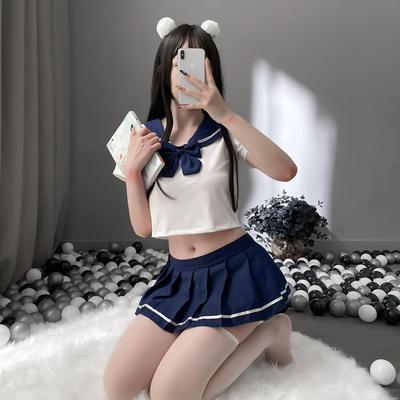 新款网红性感水手学生装小胸清纯