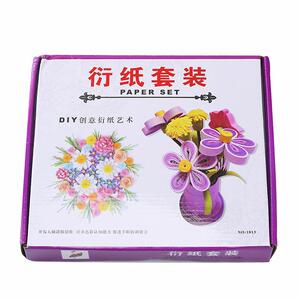 1813衍纸套装盒装13件套工具彩色纸条模板工具渐变色纸条套装定制