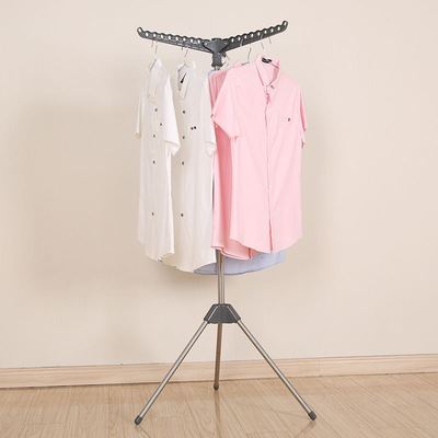 不锈钢简易晾衣架落地折叠阳台卧室内小型晒衣架旅行便携晾衣架