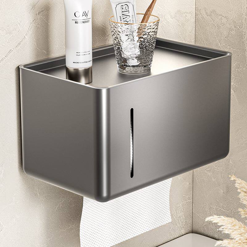 卫生间纸巾盒置物架厕所浴室抽纸盒免打孔洗手间厕纸架壁挂卷纸架