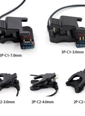 2P3P针触点T500X7S6智能手表通用充电线TW64手环万能充电夹子定制