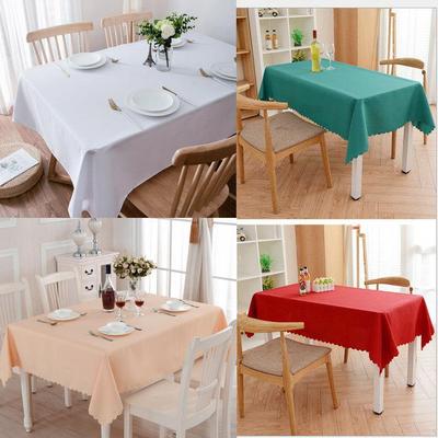 酒店桌布色平纹朱文台布桌布方形长方形方台布条桌桌布维纱缎面定