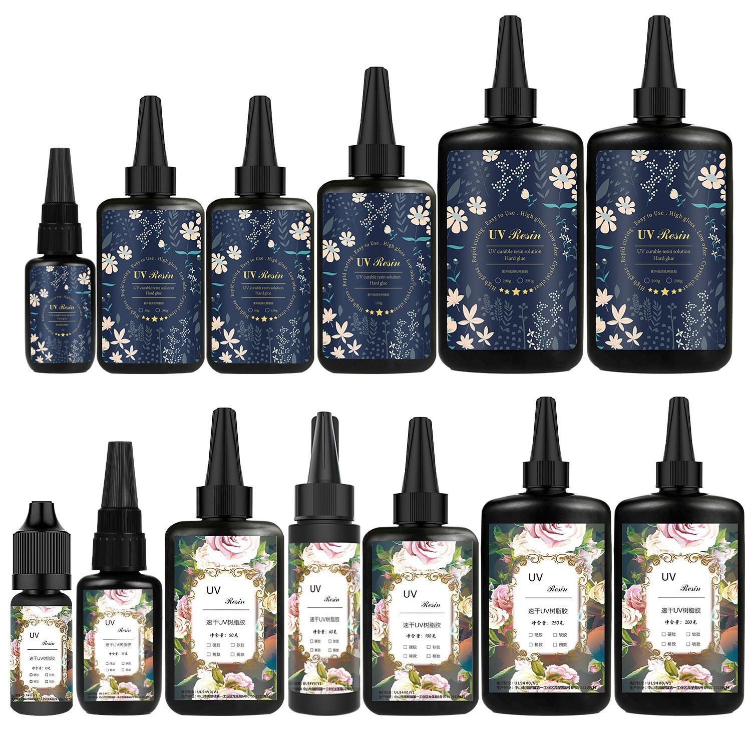 工厂包邮 高透明UV树脂胶 流沙油DIY手工滴胶紫外线固化UV胶水定