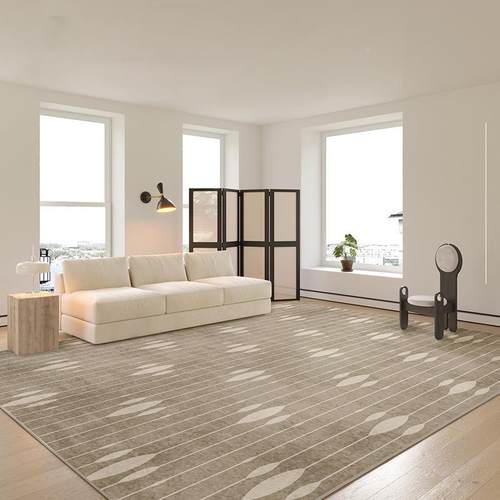 家用客厅地毯卧室加厚仿沙发茶几毯法式奶油床边毯复古款地垫定制