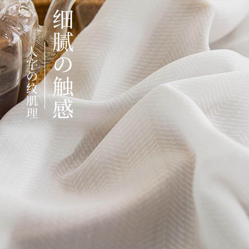 现代简约人字纹纱帘透光不透人白色蕾丝窗纱客厅卧室窗纱窗帘成品,居家布艺,窗纱,淘宝优惠券,粉丝福利购,淘宝优惠卷