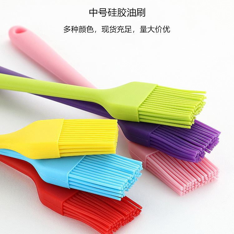 硅胶烧烤炉刷中号一体油刷扫子奶油酱料食品烘焙厨房工具清洁