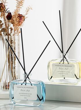 BYME100ml彩色无火香薰精油套装家居日用卫生间熏香空气清新剂