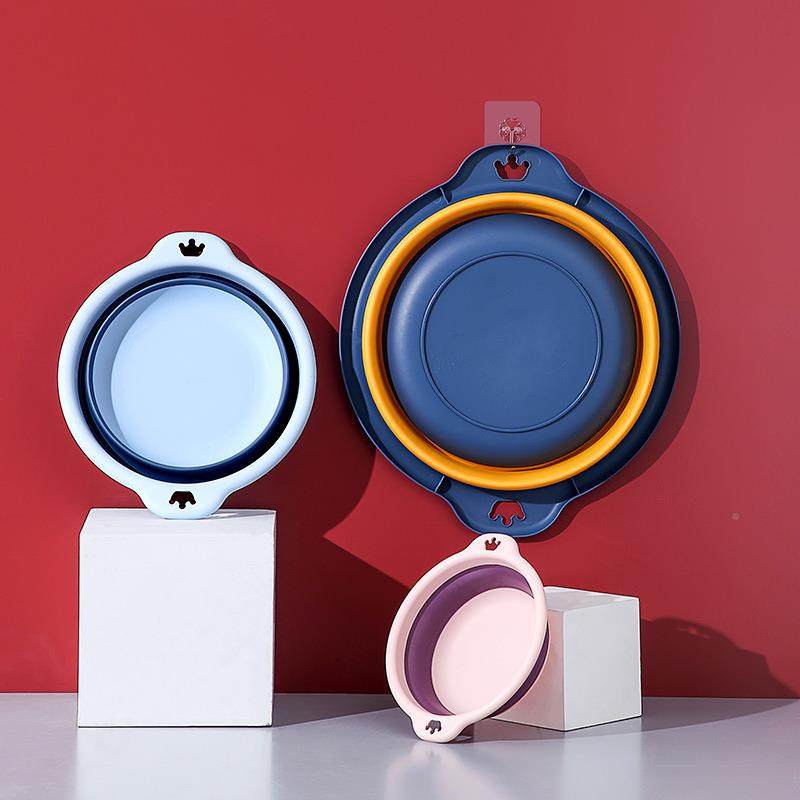 可折叠脸盆儿童洗脸盆旅行便携式硅胶折叠盆 厨房塑料洗菜盆水盆,婴童用品,脸盆,淘宝优惠券,粉丝福利购,淘宝优惠卷