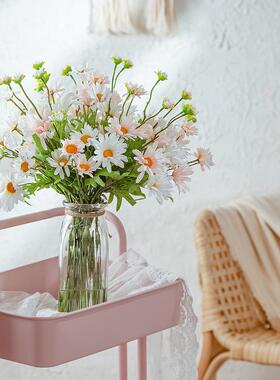 婚庆多头野菊花跨境仿真花厂家家居装饰INS风假花MW66785定制