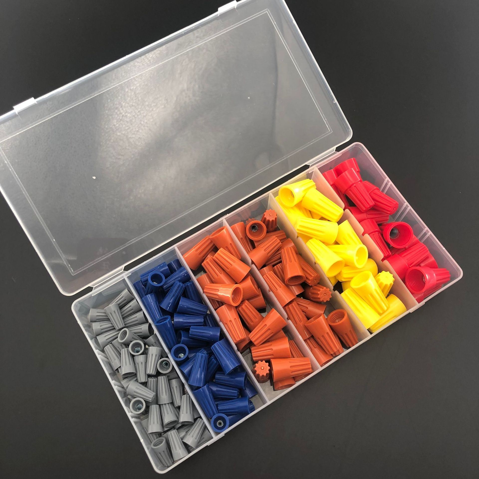 直供158组套螺旋压线帽盒装接线帽压线帽快速接线端子套装