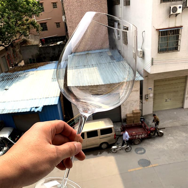 手工红酒杯杯欧式葡萄酒香槟杯大肚高脚杯套装超大透明创意定制