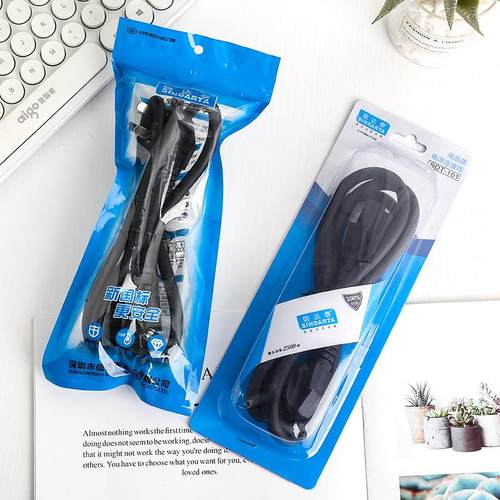 三芯全铜电源连接线 大功率1.4米国标防冻线 电脑主机全通电源线定制