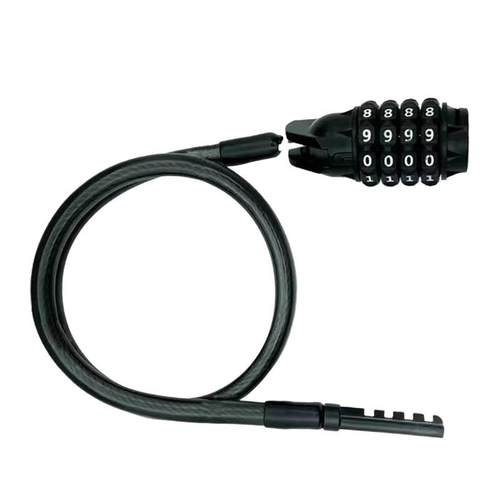 山地自行车密码锁防盗便携式钢缆锁电瓶电动车锁皮圈锁单车锁通用