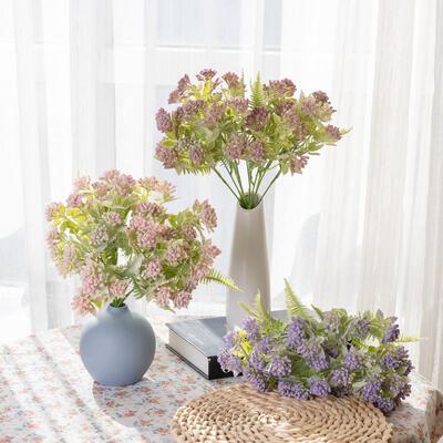 跨境婚庆蓝烟星辰花INS风仿真花厂家家居装饰假花CL10003定制