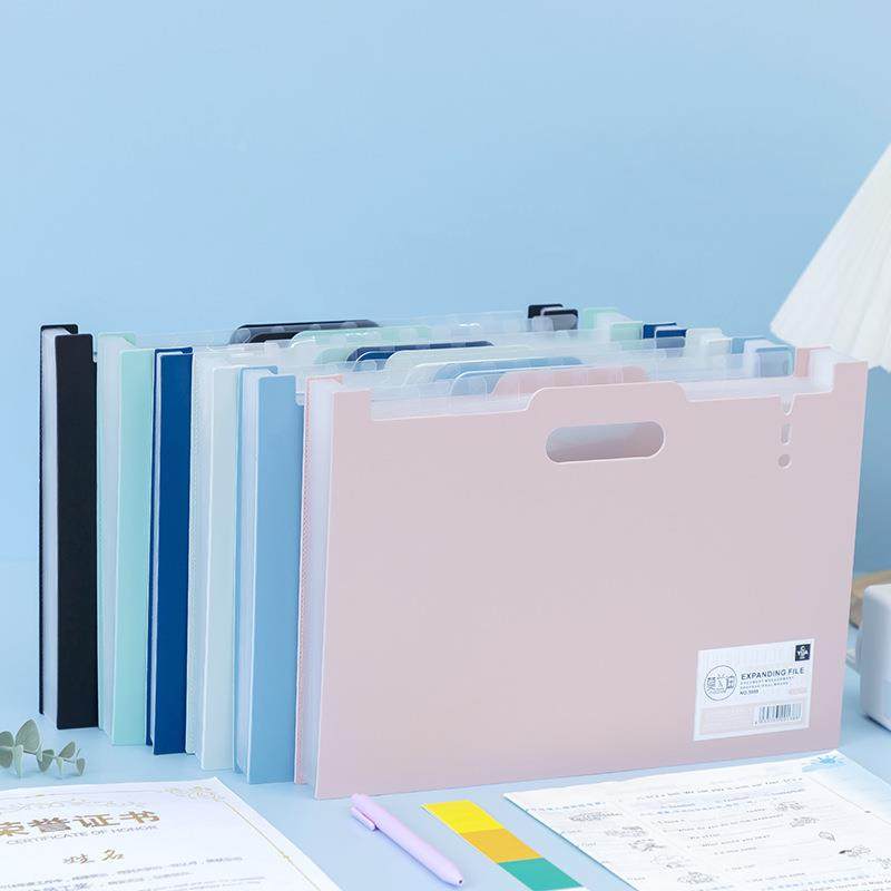 简约风A4文件夹学生试卷收纳风琴包办公用品13层大容量文件袋定制,文具电教/文化用品/商务用品,文件袋/资料袋/试卷收纳袋,淘宝优惠券,粉丝福利购,淘宝优惠卷