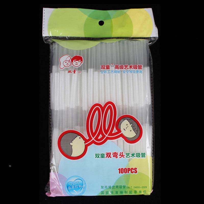 大量供应现货吸管 一次性塑料吸管 双弯头 艺术吸管71030现货定制