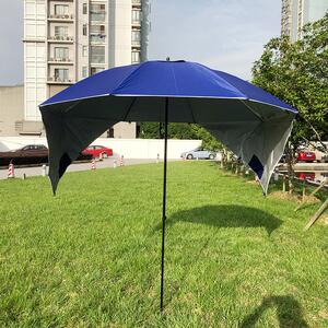 沙滩露营防晒伞钓鱼风雨伞户外中型遮阳伞天幕太阳伞地插钓鱼伞