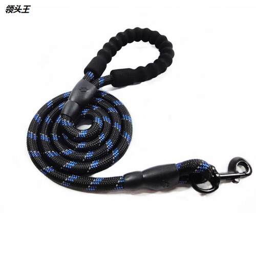 现货批发反光宠物牵引狗链 EVA全包狗绳 泡棉宠物牵引绳 狗绳厂家