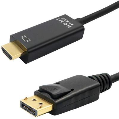 大dp转hdmi转接线 dp to hdmi 4k*2k高清连接线 1.8米转接线定制