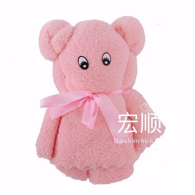 厂家珊瑚绒儿童礼品小熊造型毛巾柔软吸水婚庆礼品伴手礼毛巾,节庆用品/礼品,伴手礼,淘宝优惠券,粉丝福利购,淘宝优惠卷