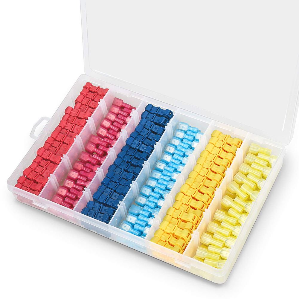 480盒装蚂蚁夹主线分支接线夹T型免破线夹快速接线端子