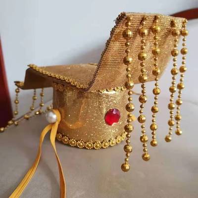 古代皇帝帽子 儿童成人皇上帽子 太汉子帽子 格格帽子汉朝唐龙帽