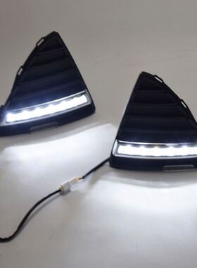 适用于12款福克斯LED专用日行灯 日间行车灯改装两厢三厢雾灯