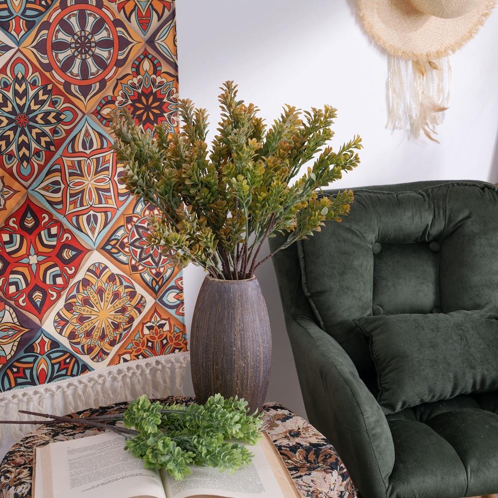 INS跨境米仔兰配草仿真花厂家假花绿植物婚庆装饰品MW20208定制