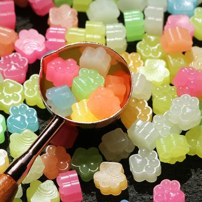 夜光火漆印章蜡粒猫爪异形火漆蜡粒混色创意手账印章蜡封火漆套装